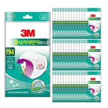 3M 이지핏 황사마스크 KF94 화이트, 10개입, 60개