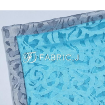 30수 2합 마 혼방 주름 번아웃 원단 2종 FJ-024, 스카이블루(Sky blue)