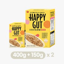 [해피갓] 갓구운 유기농 통곡물 크리스피 시리얼 세트, 150g*2 + 400g*2