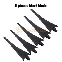 고출력 풍력 발전기 550600650750850900mm 블랙화이트 터빈 블레이드 섬유, 검은 칼날 5개, 850mm