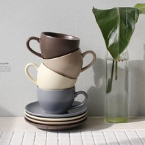 [2HOT] 에크렌 노블 커피잔 세트 1인, 베이지