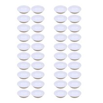 40pcs 소스 요리 그릇 식초 케첩 토마토 주스 용기 주방, 하얀색, 7.3cmx2cm, PP