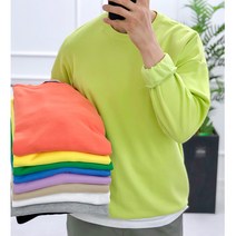 더제이엘 비비드컬러 오버핏 남자 맨투맨 10컬러