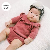 야나 [DIY패키지][니팅 포 올리브] 메리노 러플 롬퍼 & 드레스(+인쇄도안) 니팅포올리브 아기옷뜨기 유아옷만들기 대바늘뜨개 diy키트 대바늘 뜨개질, 메리노 6볼, 소프트 블루