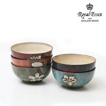 영국로얄에식스 소담 면기5P 핸드페인팅 5색 우동기