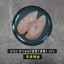 바네푸드 냉동/냉장 닭가슴살 5kg (1kg x 5팩), 냉장