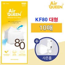 에어퀸 kf80 보건용마스크, 10개, 1매입