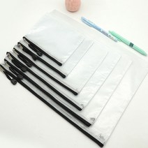 문서 지퍼백 문구 투명 화일 서류 주머니 보관 가방 홀더 포켓