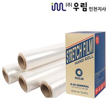 우림인천지사 스트레치필름 G-25(250Mx4롤) 공업용랩 파레트 포장랩, G25-스트레치필름(250Mx4개)1개