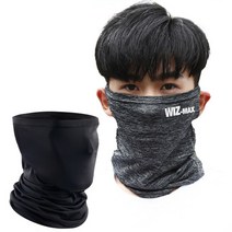 위즈모아 W2 자외선차단 마스크 여름 얼굴 햇빛가리개, 화이트