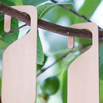 화분 푯말 자작나무 걸이형 식물이름표 라벨 네임택