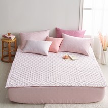 루시드슬립 캠퍼스 사계절 먼지없는 침대패드 SS/Q/K/LK/DK 3color, 02 핑크