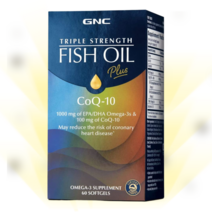 gnc 코엔자임 q10 오메가3 코큐텐 60소프트젤, gnc 오메가3 코큐텐 60정