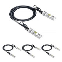 10Gtek # [4팩 10G SFP+ DAC 케이블 - 시스코 SFP-H10GB-CU2.5M 유비퀴티 유니파이 디링크 슈퍼마이크로 넷기어 미크로틱 포티넷용 10GBAS, 4, 0.5m
