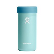 Hydro Flask 355ml(12온스) 슬림 스테인리스 스틸 재사용 가능한 캔 홀더 쿨러 컵 구기 진공 단열 식기 세척기 사용 가능 BPA 프리 무독성 5546635418, Standard 12 Oz, Dew, 1개