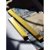 눈금 문진 황동 누름쇠 막대기 구리바 저울 괘, K. 저울 괘 20x1.5x1.5 cm