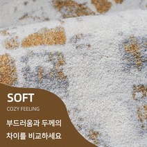 리슈앙 두툼 기하학 패턴 심플 인테리어 거실 카페트 러그 양탄자