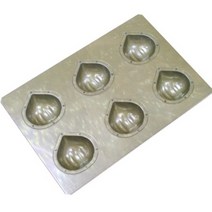 CHIYODA 치요다 마들렌 밤 6구 일본 베이킹 도구 마롱 케이크, 단일 옵션개