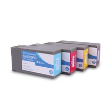 잉크카트리지 KINGSUN 엡손 SJIC22P 호환 카트리지 TM C3500 잉크젯 프린터 용 안료 28 미리리터개, 한개옵션1, 한개옵션0