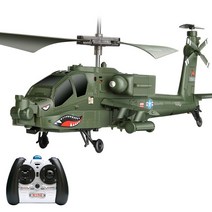 3.5CH 비스트 아파치 RC 헬리콥터 RTF 모드 2 AH-64 비행 안정화 시스템 LED 조명 파이팅, 01 Apache helicopter