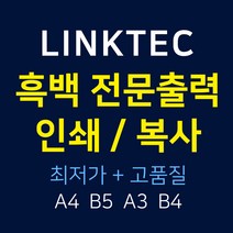 - 링크텍 인쇄대행 흑백출력발송대행 복사대행 프린트대행, B5 양면_1P