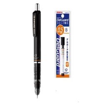 제브라 델가드 샤프펜슬 검정, 0 . 5mm+0.5B샤프심, 1세트