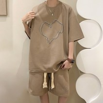 주니어반팔티 와플 남자티 반바지투피스 빅사이즈 TZ74P50 4993292060
