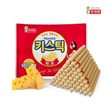롯데제과 청춘간식 체다치즈맛 키스틱 80개 15g 총1200g