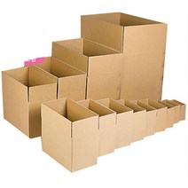 포장용 택배상자 포장상자 골판지 종이 박스 중 10개, box 중8호210x110x140