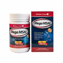 [해외건강식품직구] 마더스케어 메가 MSM 식이유황 180캡슐 1개, 180개