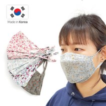 말랑스토아^국내생산 3단입체 러브마스크 면마스크 플라워마스크^말랑MLS+oreㅋ, 옵션지정선택＞꽃무늬 랜덤발송