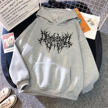 봄 가성비 가벼운 공용 후드티 레터링 하라주쿠 힙합 의류