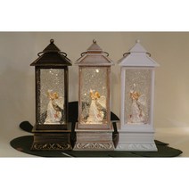 아름다운 천사 사각LED오르골워터볼무드등랜턴, 화이트