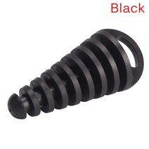 국소배기장치 집진기 오토바이 배기 파이프 모토크로스 테일 PVC 에어 블리더 플러그 소음기 머플러 워시 보호기 1 개 197849, Black