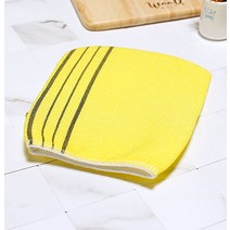스펀지 때밀이 장갑 옐로우 130x170mm, 1장