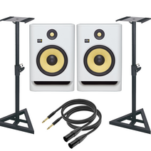 KRK ROKIT 8 G4 화이트 x 스피커 스탠드 패키지
