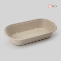 펄프용기 타원 DRP 850A 1칸 크라프트 50개