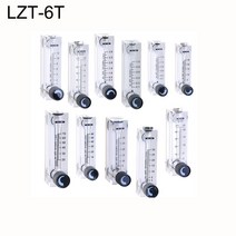복합가스 측정기 산소농도 PMMA 가스 유량계 공기 1/4 "BSP Female Square Panel Type Rotameter LZT-, 08 1-12LPM