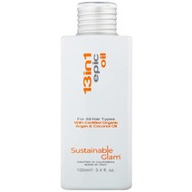 Sustainable Glam 헤어 오일 13in1 모든 모발 타입용 비건 코코넛 헤어 오일, 기본