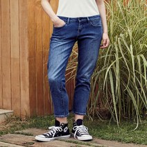 헤지스 네이비 워싱 면혼방 데님팬츠 HSPA2C753N2