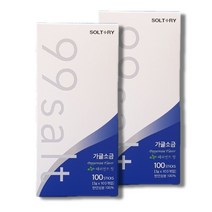 구구솔트 가글소금 (100포) x 2개 저자극 무알콜 구취제거 잇몸관리 일회용가글