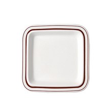 [포트메리온 매장] 시라쿠스 메이플 정사각접시S 16cm 1p(색상선택) /사각접시/개인접시, 라인브라운