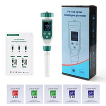 디지털 식품 PH 측정기 0.00-14.00 테스터 고정밀 센서 앱 제어 과일 고기 양조 용 온도 산도, 01 for Liquid and soil