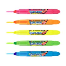 아모스 네오스틱 고체 형광펜 주황, 5개