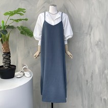 [행복여] 앤디 브이 라인 플레어 뷔스티에 원피스