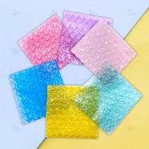 파스텔 컬러 하트 뽁뽁이 에어캡 충격완화 선물포장, A) 10X10cm 핑크