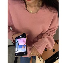 WZC 봄가을 U넥 무지 티셔츠 긴팔티 기본 이너 풀오버 여성상의 베이직 5컬러 S~2XL