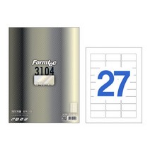 laser 광택라벨 LA 3104 20매 27칸 폼텍 복사용지 14634EA, 본상품선택