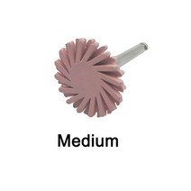 차량용광택기 치과 복합 수지 연마 폴리셔 RA 디스크 고무 휠 나선형 플렉스 버 재료 1 개, 02 Medium