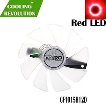 그래픽카드 팬 수리 부품 95mm cf1015h12d 기어 led 쿨러 교체 사파이어 니트로 rx590 rx580 rx570 rx480 rx470 4n001 02 20g 그래픽, 레드 주도